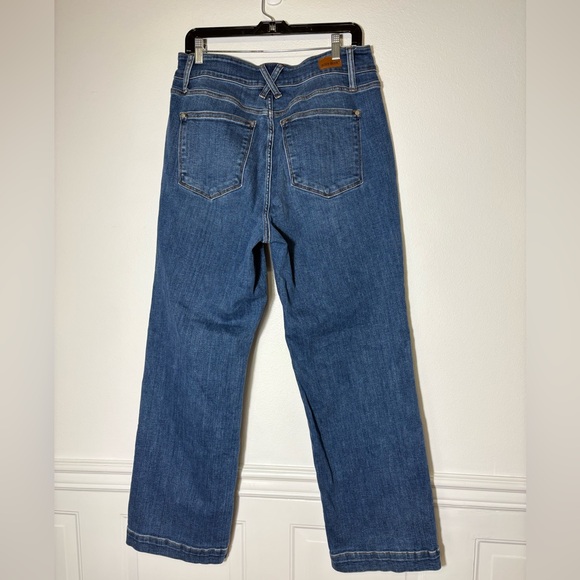 Judy Blue High Rise Wide Leg Jeans Double Button Medium Wash Sz 14W JB82558MD-PL - Picture 7 of 12
